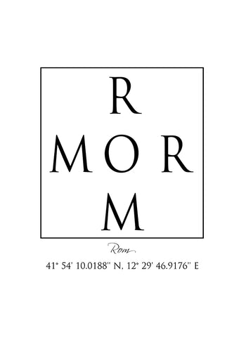 Poster - Rom Coordinates