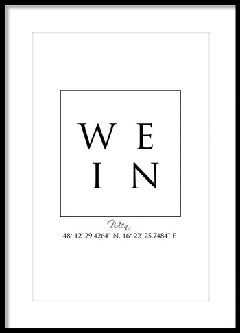 Poster - Wien Coordinates