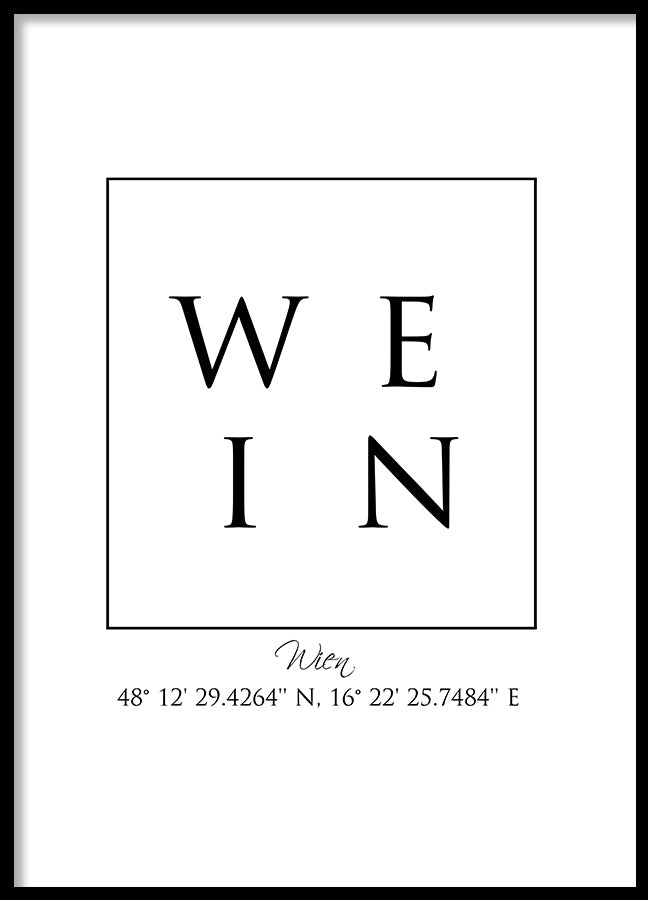 Poster - Wien Coordinates