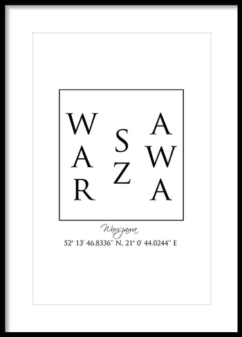 Poster – Warsaw Coordinates
