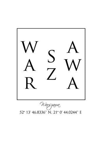Poster – Warsaw Coordinates