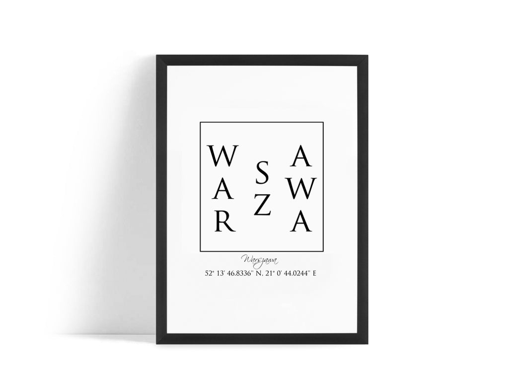 Poster – Warsaw Coordinates
