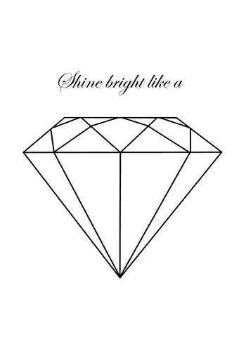 Poster – Shine Bright Like A