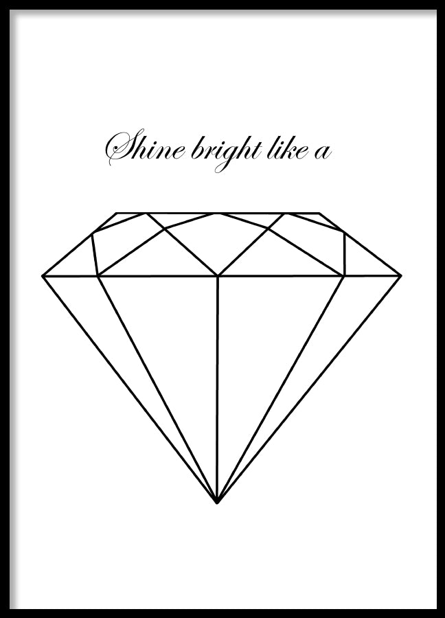 Poster – Shine Bright Like A