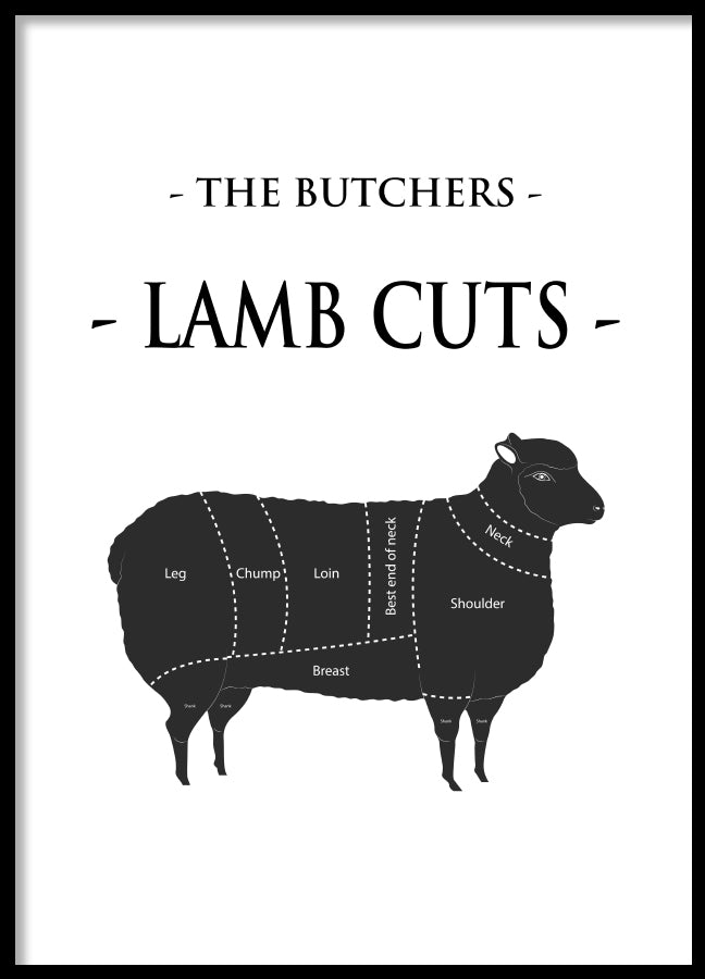 Poster - Lamb cuts