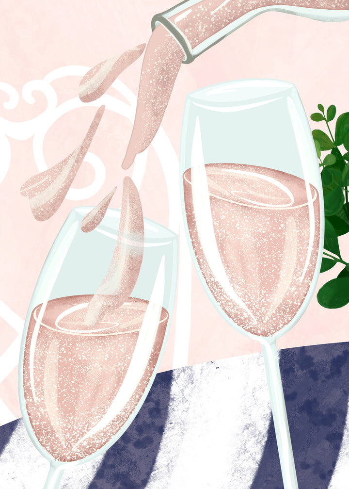 Canvastavla - Rosé Delight