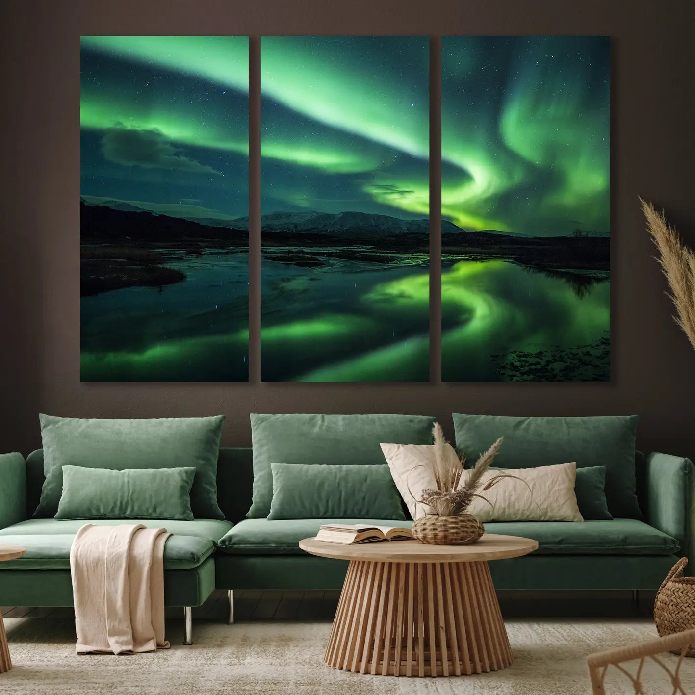Canvastavla - Beautiful northern lights