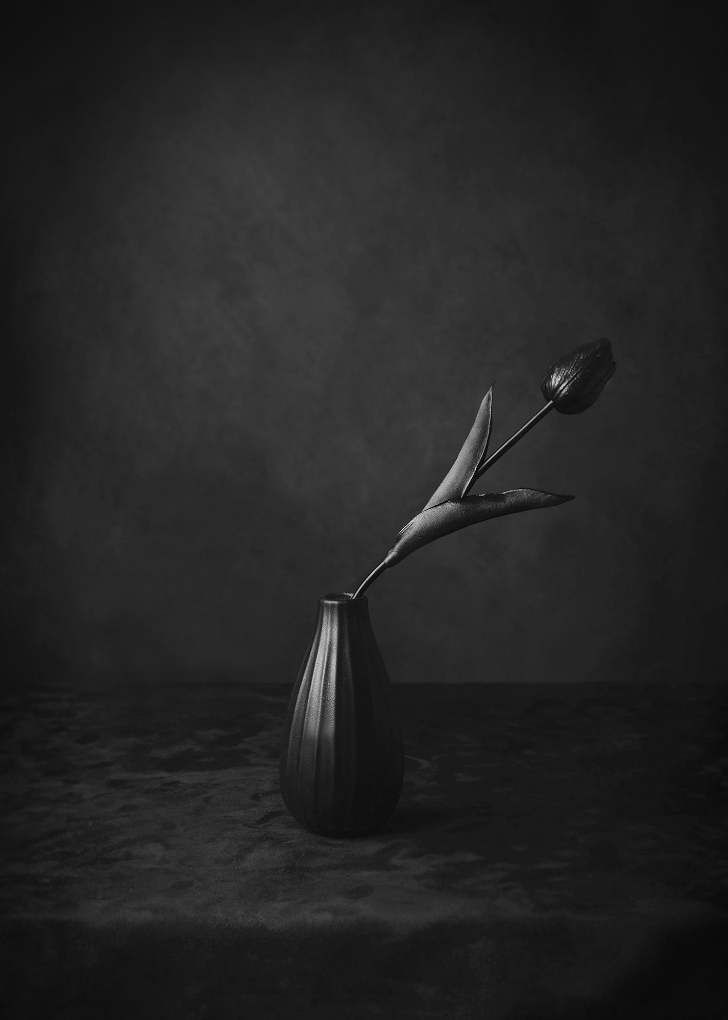 Ljuddämpande tavla - Black Tulip