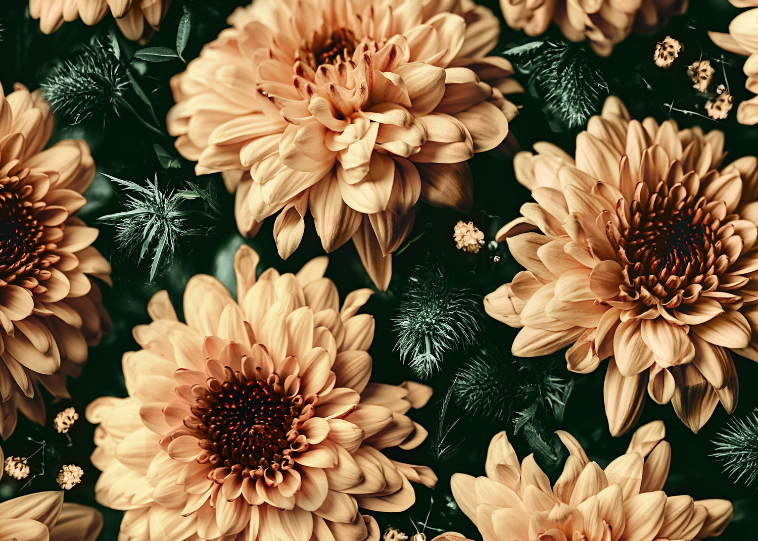 Canvastavla - Baroque Flowers