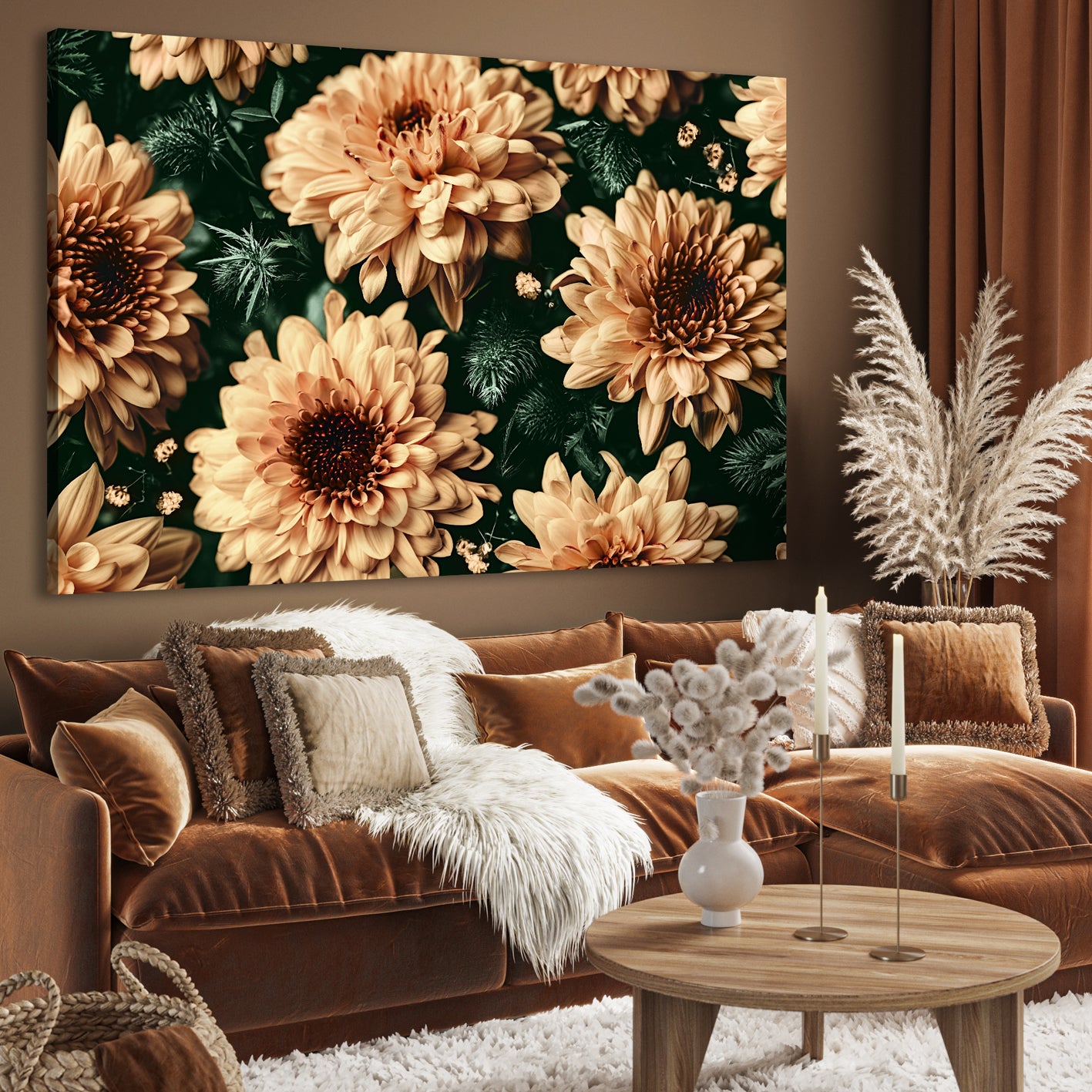 Canvastavla - Baroque Flowers