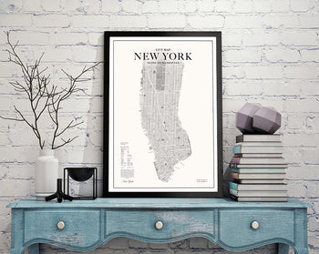 Poster - Manhattan Map