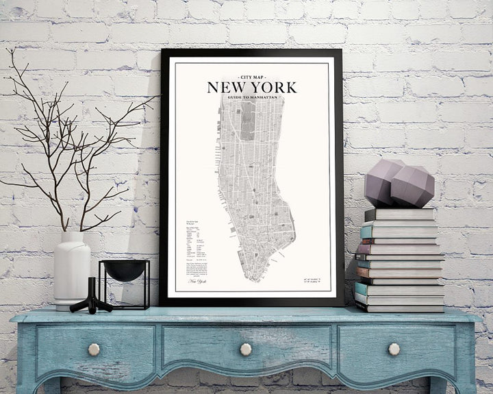 Poster - Manhattan Map