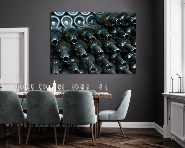 Canvastavla - Wine bottles