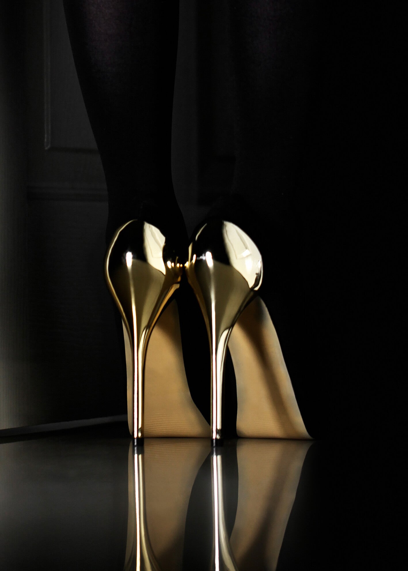 Canvastavla - Golden Heels