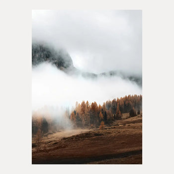 Poster - Hazy Mountains