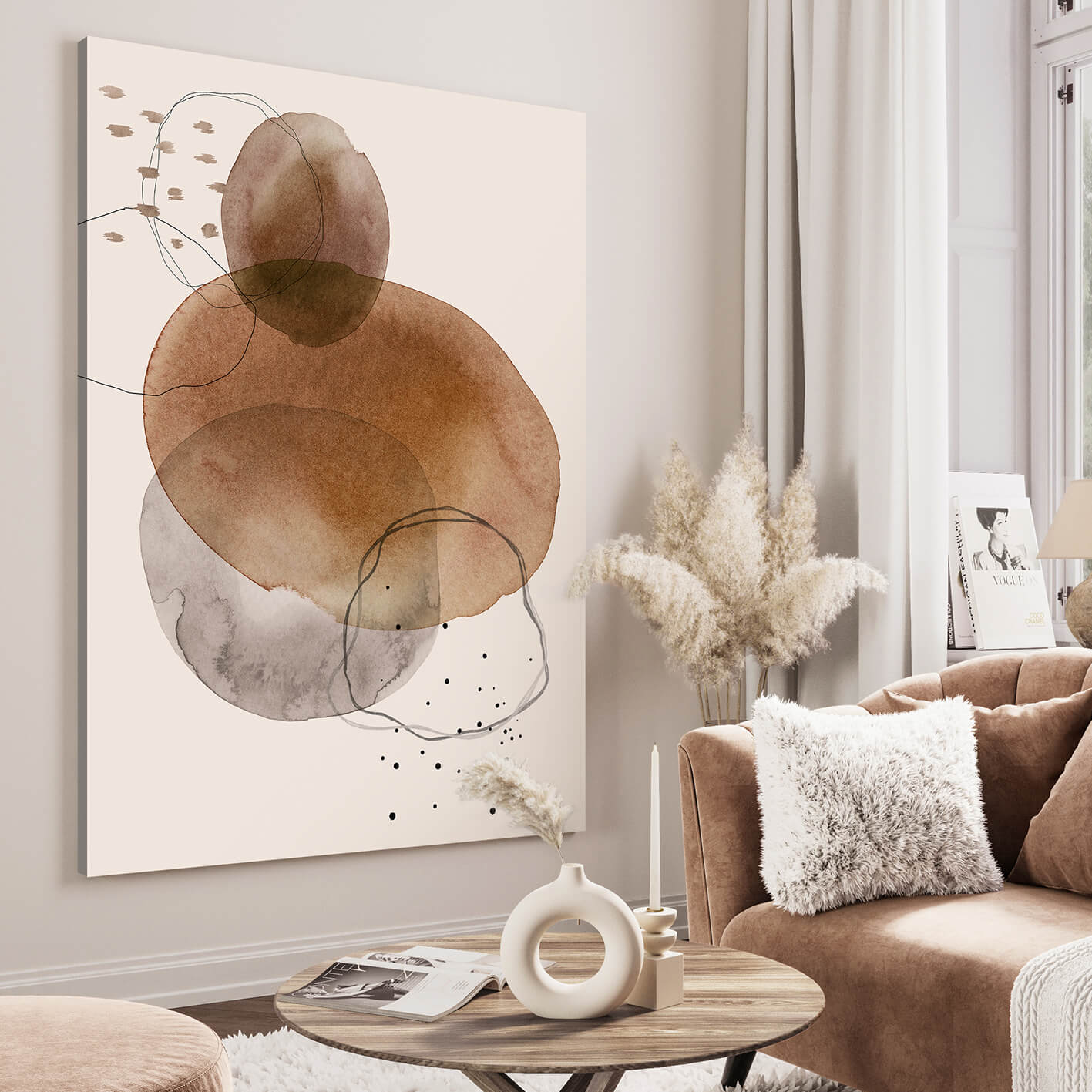 Canvastavla - Circle Graphic No3