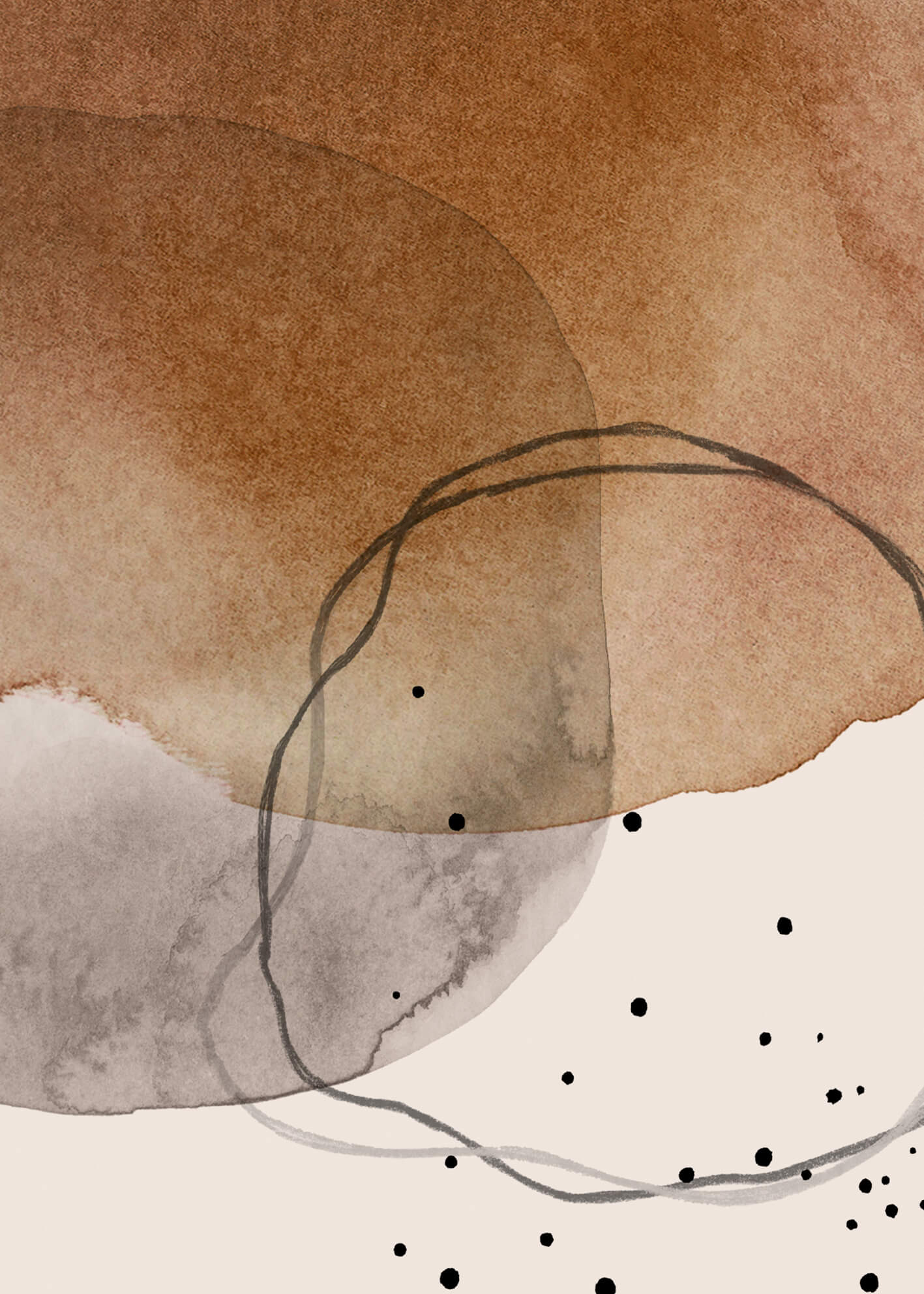 Canvastavla - Circle Graphic No3