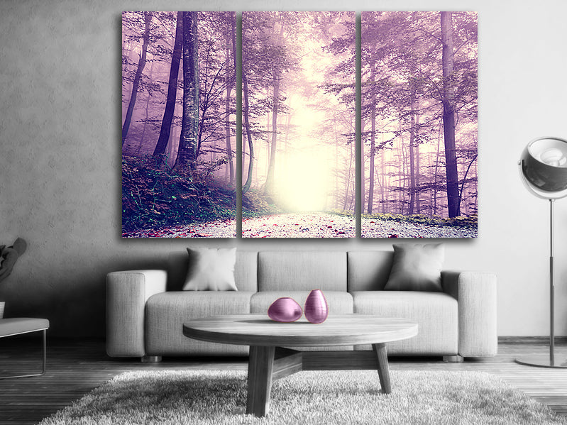 Canvastavla - Pink Forest