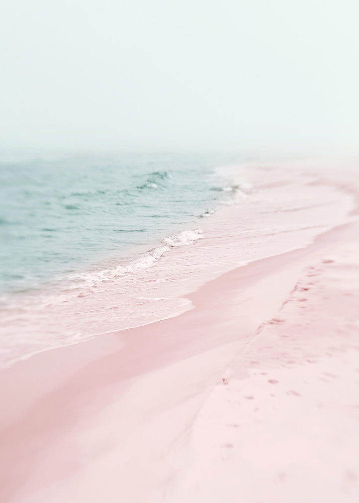 Canvastavla - Pink beach