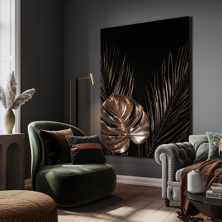 Canvastavla - Monstera & Areca
