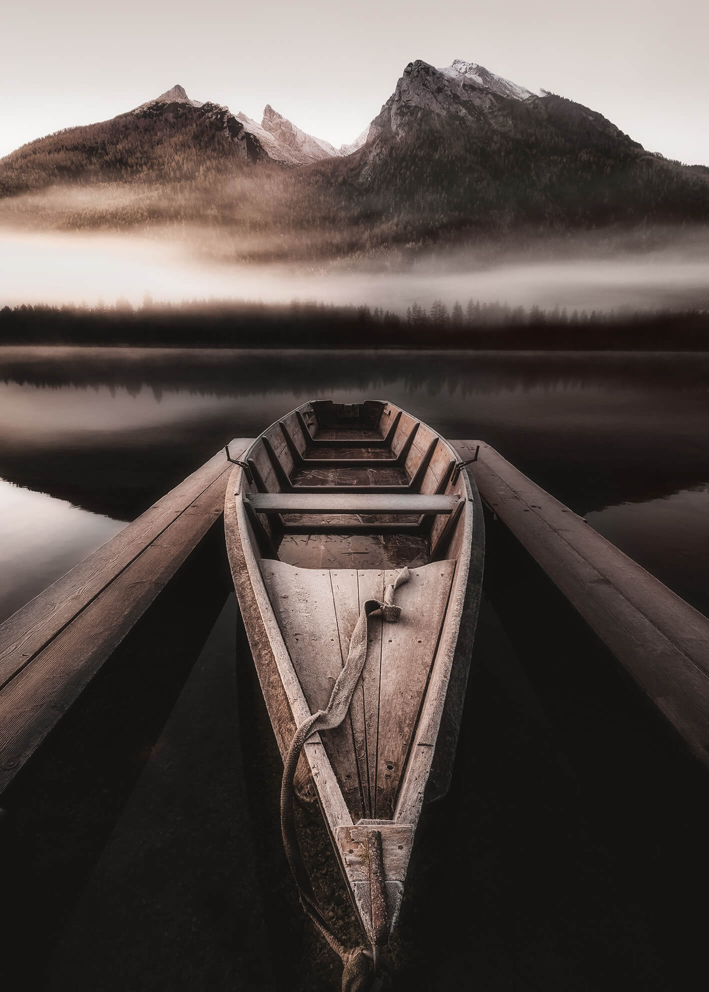 Canvastavla - Mountain Lake