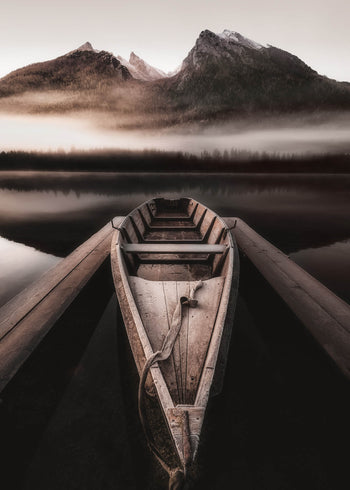 Canvastavla - Mountain Lake