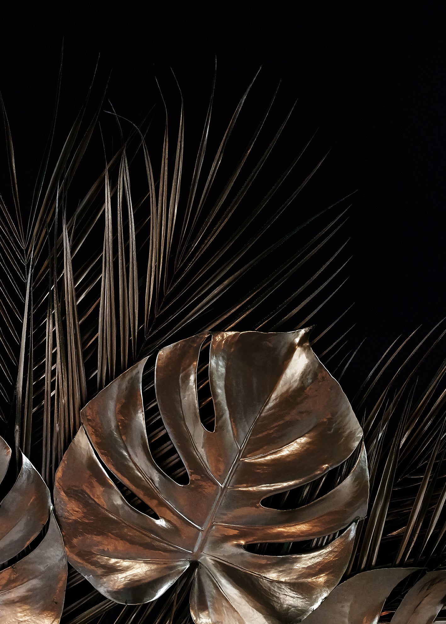 Canvastavla - Monstera of Copper