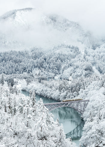Ljuddämpande tavla - Train in Winter