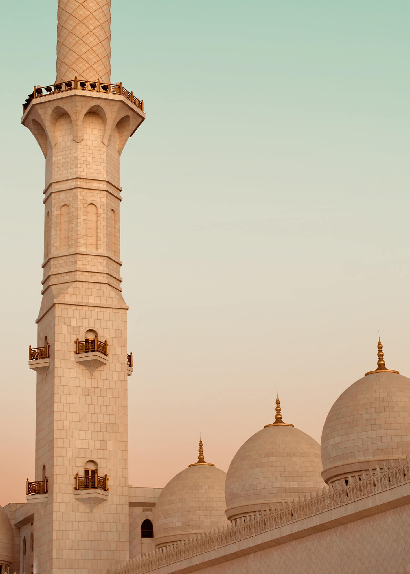 Canvastavla - Domes and Moon