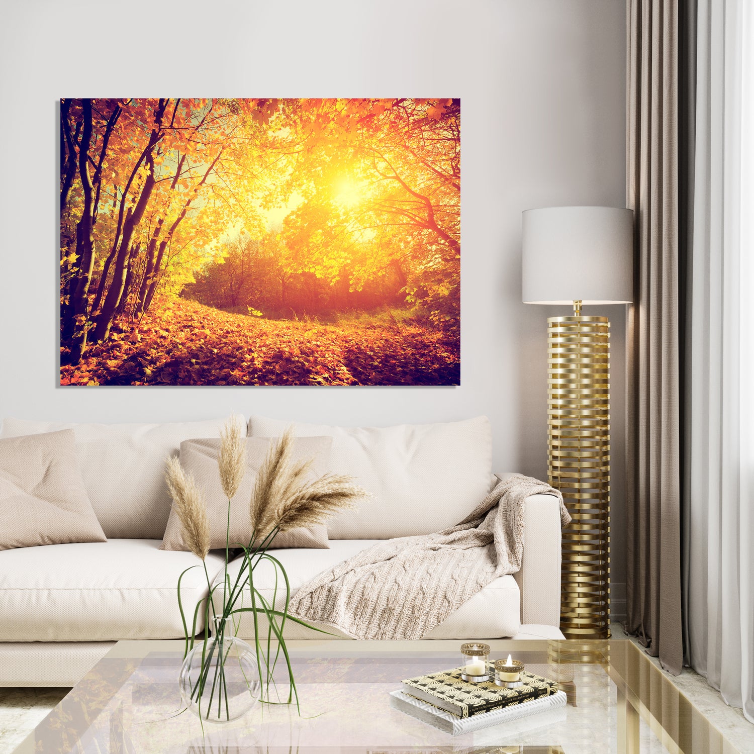 Canvastavla - Autumn forest