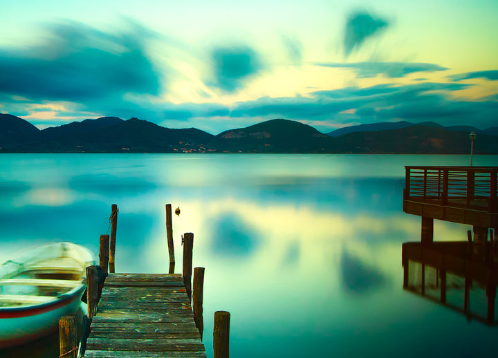 Canvastavla - Mysterious lake