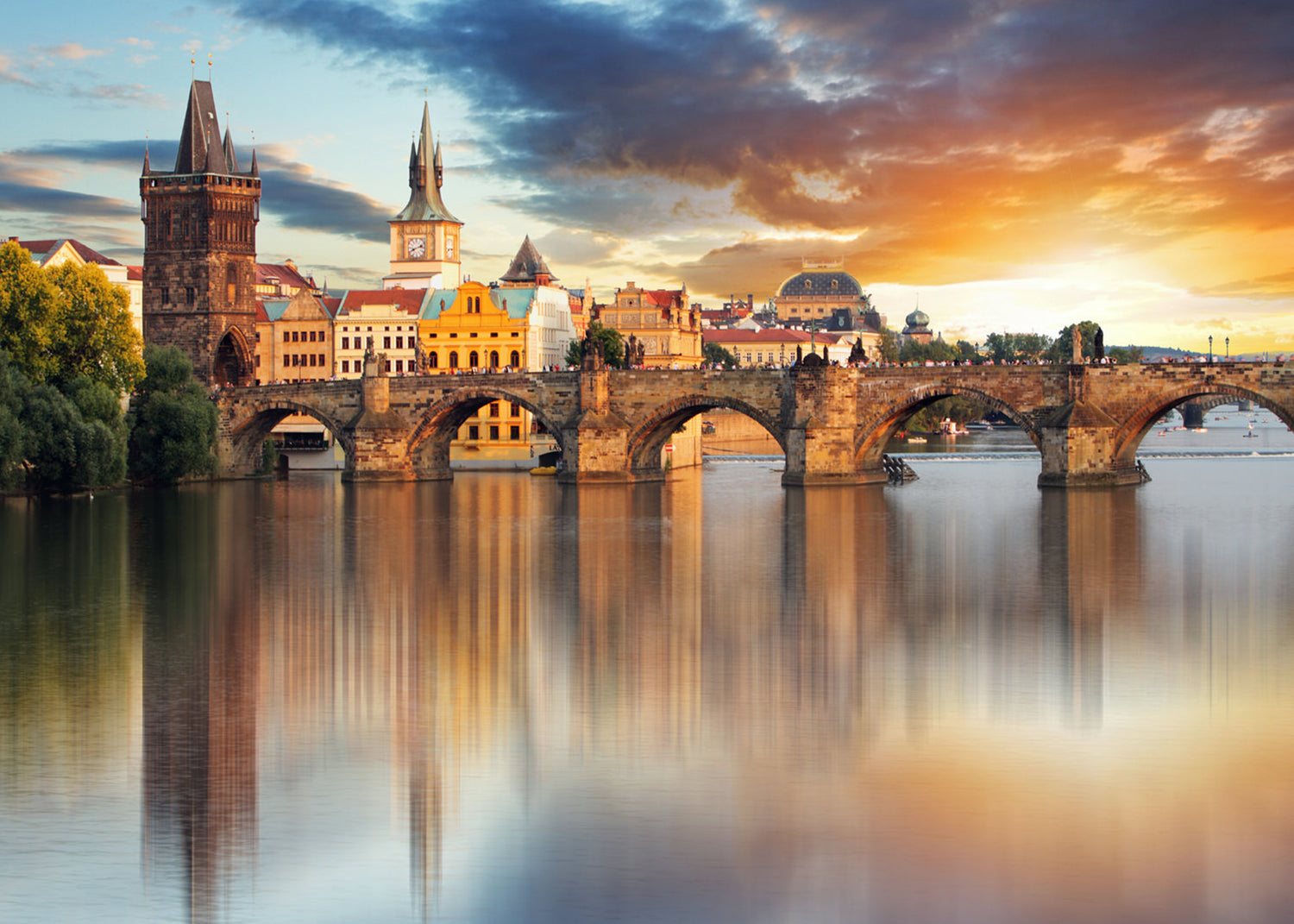 Canvastavla - Charles Bridge