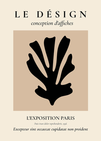 Canvastavla - Le désign beige
