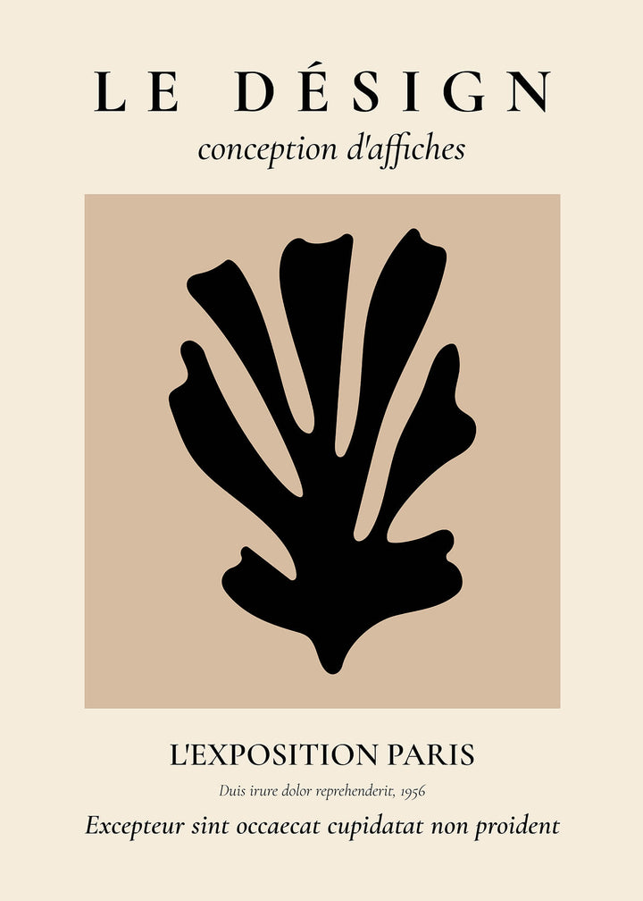 Canvastavla - Le désign beige