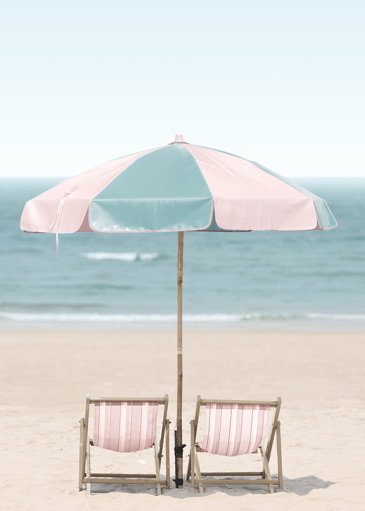 Canvastavla - Beach and Umbrella
