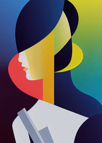 Canvastavla - Colorful Woman