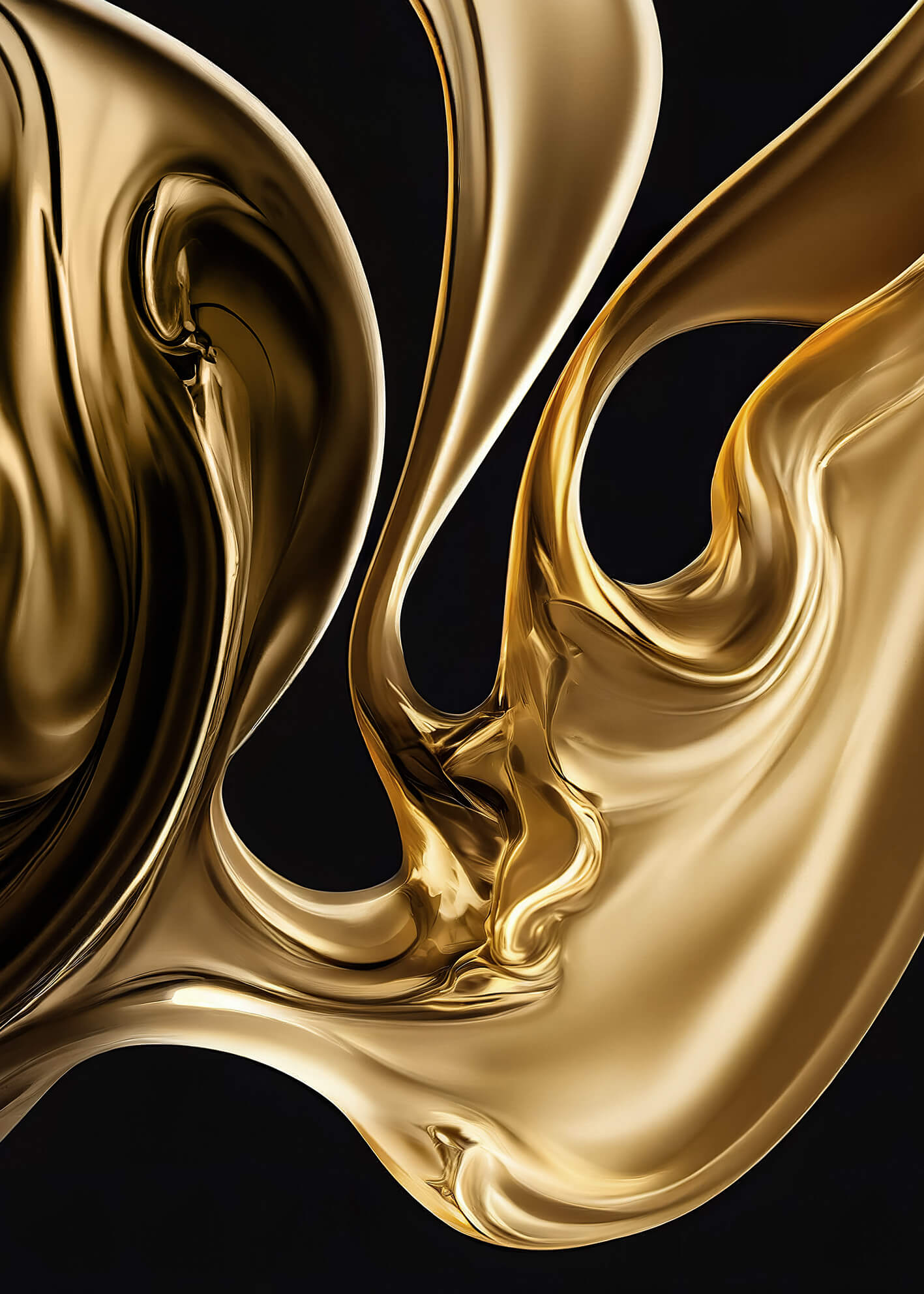 Canvastavla - Gold on Black