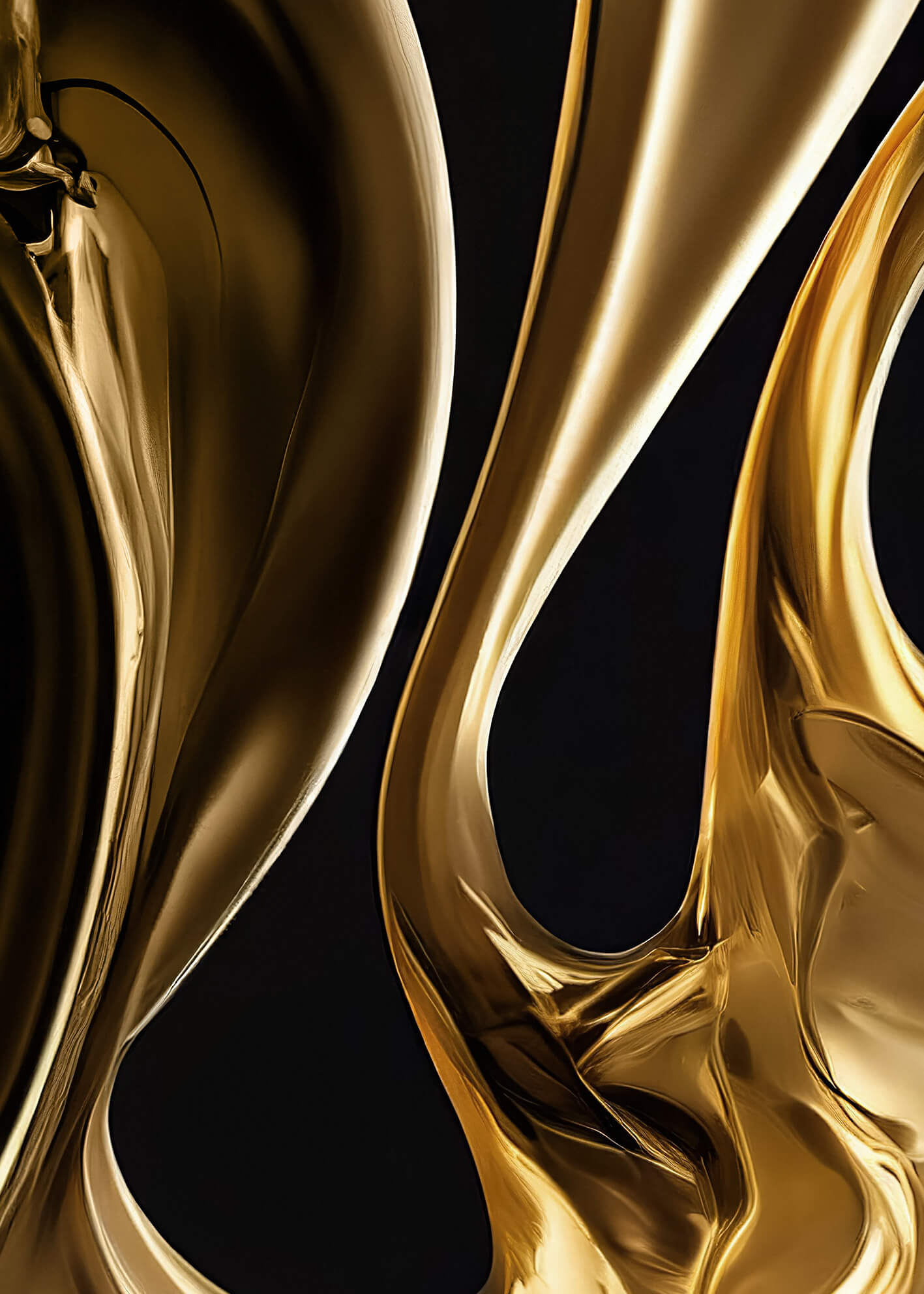Canvastavla - Gold on Black
