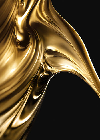 Canvastavla - Golden Swirl