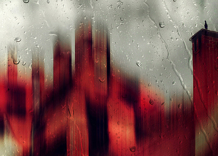 Canvastavla - Rain City