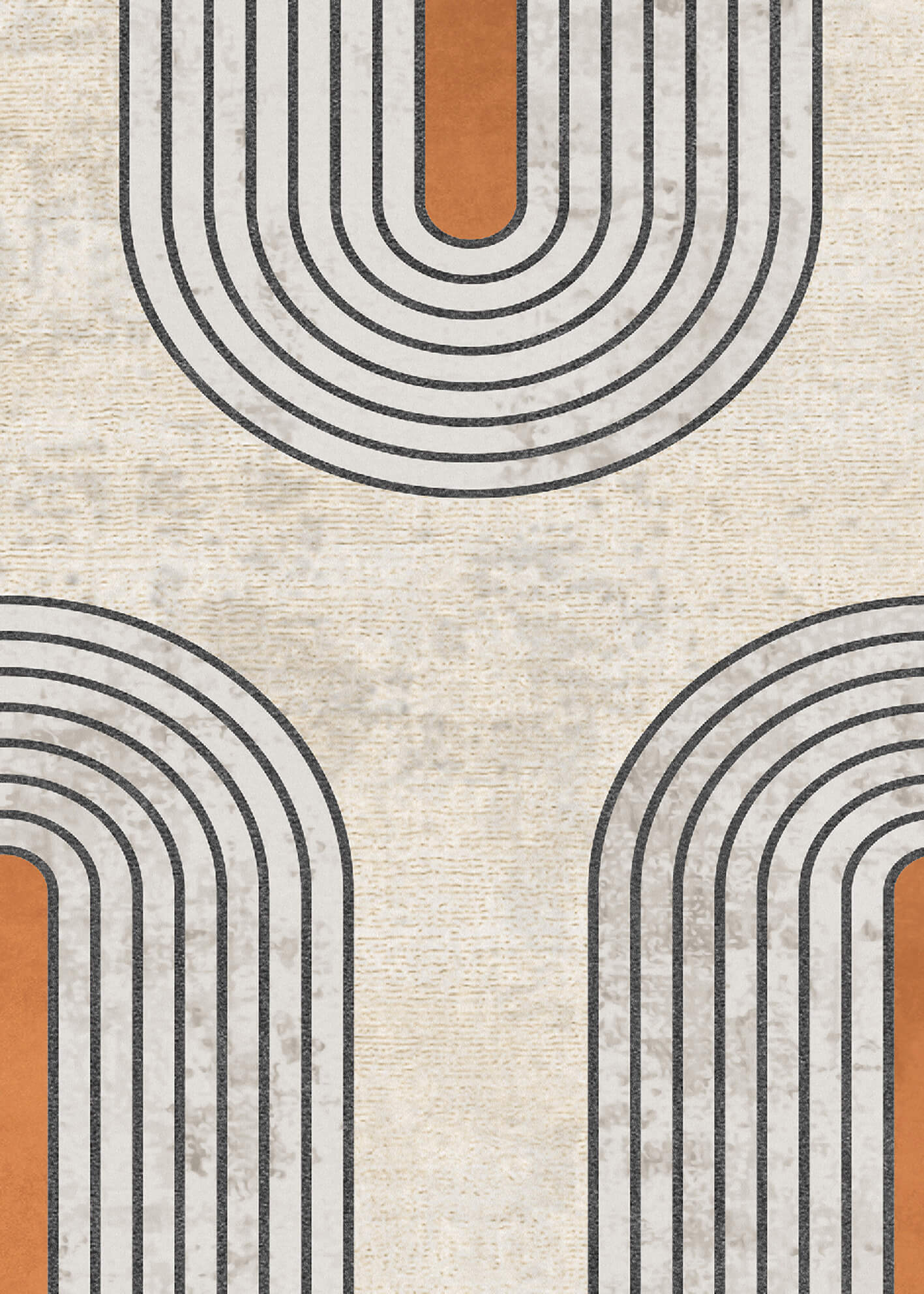 Canvastavla - Orange Geometric