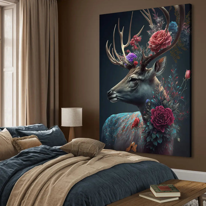 Wall Absorber - Deer with flowers