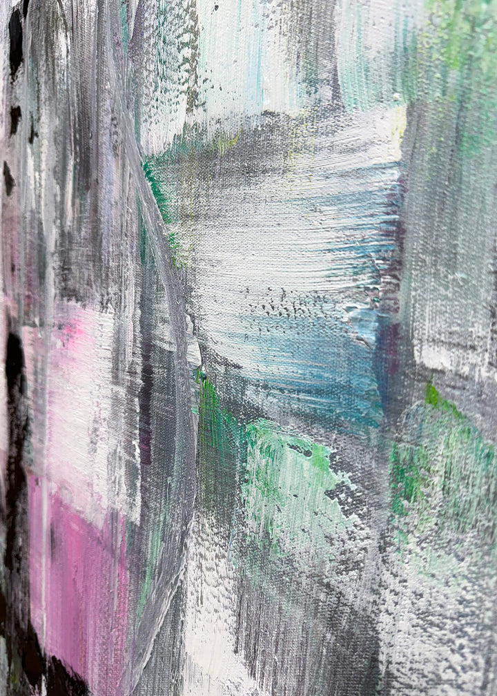 Abstrakt Oljemålning - Skog