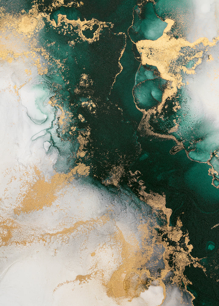 Canvastavla - Emerald marble