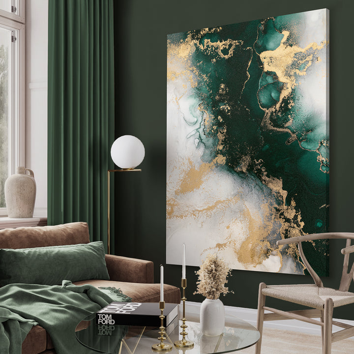 Canvastavla - Emerald marble