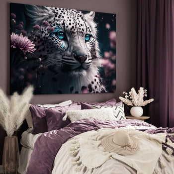 Canvastavla - White Leopard