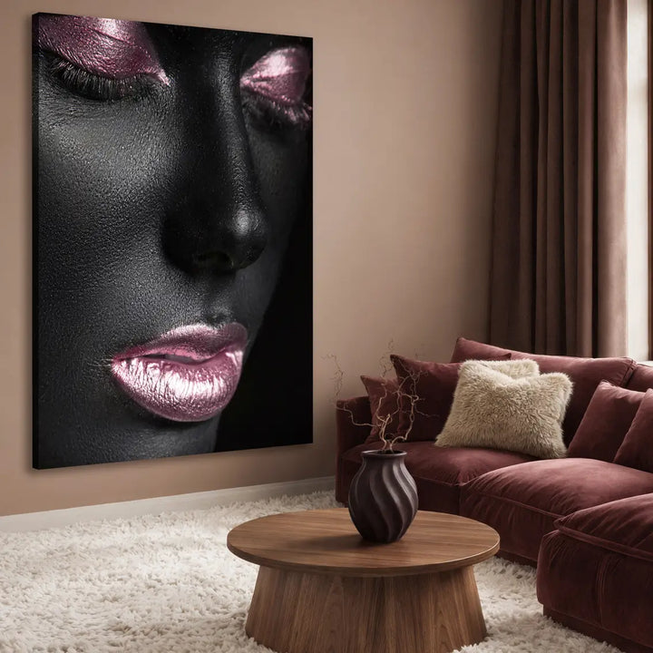 Canvas print - Black & Pink