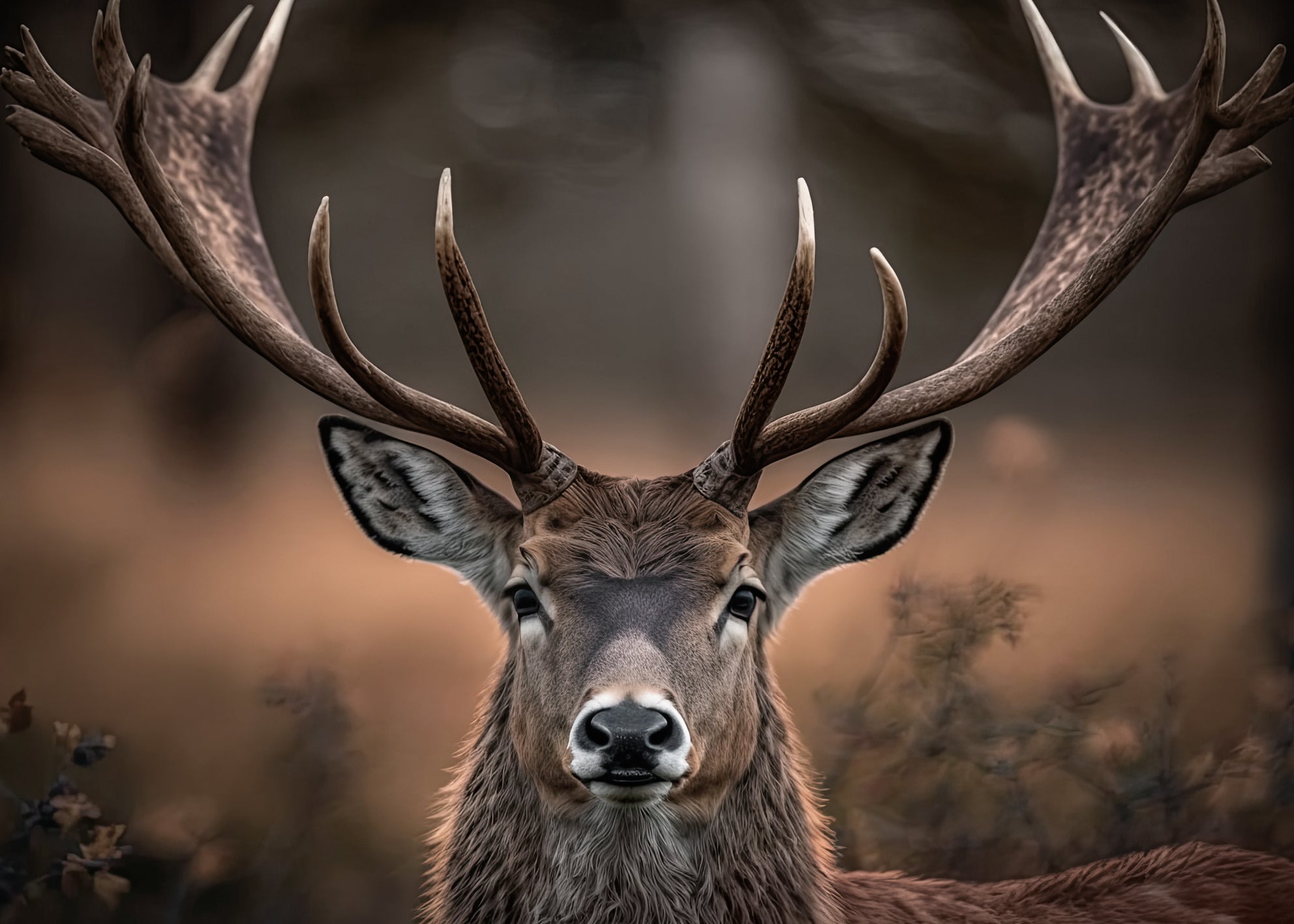 Canvastavla - Mystic Moorland Stag