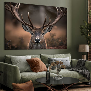Canvastavla - Mystic Moorland Stag
