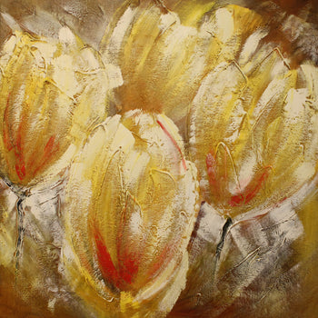 Abstrakt Oljemålning - Tulips